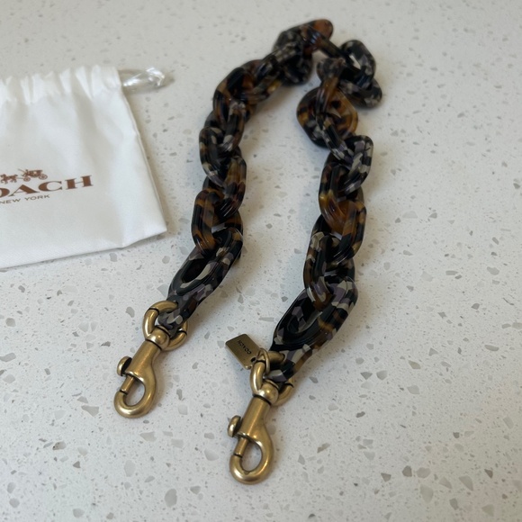 Coach Recycled Resin Strap in Tortoise Multi - Picture 1 of 6
